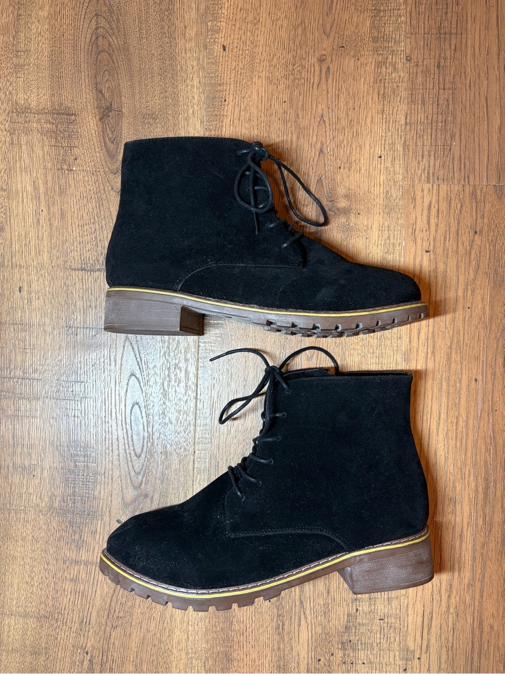 Women’s Black Lace-Up Ankle Boots